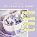 BODY & EARTH Spa Gift Baskets for Women 11pcs Lavender Gift Sets with Bubble Bath, Shower Gel, Body Lotion, Mom Birthday Gifts, Spa Kit, Purple Gift for Her, Mothers Day Gifts for Mom