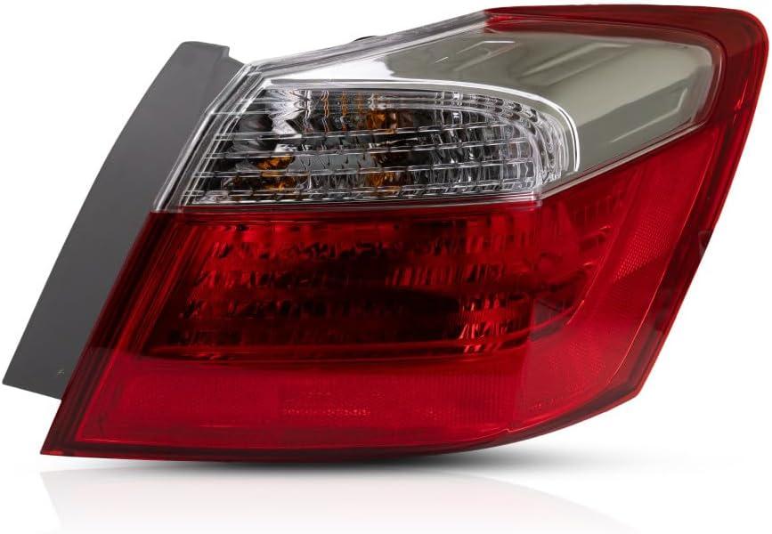 For 2013-2015 Honda Accord Rear Tail Light Passenger Side Outer Sedan HO2805101 EX|LX|Sport | 33500-T2A-A01