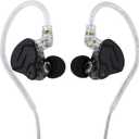 Linsoul KZ ZSN PRO X Dual Driver 1BA+1DD Hybrid Metal Earphones HiFi in-Ear Monitor with Detachable Recessed 2Pin Cable,Zinc Alloy Panel (Without Mic, Grey)