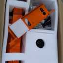 SuperHandy Log Splitter Portable 20 Ton Rapid Auto Return Ram System Bucher Gear Pump 7HP Engine Horizontal Full Beam Steel Wedge Firewood Splitting Forestry Harvesting (Orange)