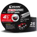 EZARC Cut Off Wheel 25 Pack, 4.5" x .045" x 7/8" Cutting Wheel, Metal & Stainless Steel Cutting Disc for Angle Grinder