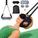 Durchbruch Cervical Traction Neck Stretcher Hammock for Neck Pain Relief, Includes Removable Pads, Eye Mask, Earplugs & Storage Bag, Portable Neck Support Kit for Home or Travel Use