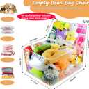 Clear Stuffed Animal Bean Bag Chair Cover for Kids, Waterproof Large Stuffable Beanbag Chair Cover, Creative PVC Plush Toys Storage, for Organizing Toddler & Children Rooms Soft Stuff Animal