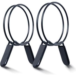 POWERTEC 4 Inch Double Loop Hose Clamps for Dust Collection Hose and Dryer Vent Hose, Quick Release Spring Clamps for Dust Collector and Dust Collection Fittings, 2 pack (70195)