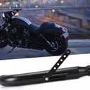 Baking Paint Universal Motorcycles Slash Cut Exhaust Tip Muffler Pipe for 1-3/8", 1-1/2"(1.5 inch), 1-5/8" and 1-3/4"(1.75 inch) Chopper Cafe Racer Loud black(one piece)
