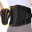 Enthra Copper Back Brace - Relief from Lower Back Pain, Unique SVA System for Proper Posture, Enhanced Ergonomic Pad with 10X Compression Support, Breathable and Comfortable Fit for Men and Women (Medium, Black)