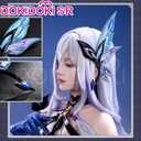 KIRA KIRA Genshin Skirk Cosplay Costumes Doki-SR Game Genshin White Skirk Cospay Halloween Costume Outfits (L)