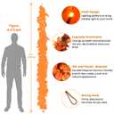 SHareconn 2 Packs 9ft Fall Garland with Lights and Timer for Mantle