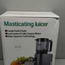 Cold Press Juicer, 5.5inch Wide Feed Chute Juicer Machine, Slow Masticating Juicer for Whole Vegetables & Fruits, Black