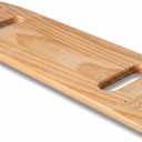Transfer Board, 23.2 in Wooden Slide Board for Transferring, Patient Transfer Board for Wheelchair, Bed, Chair, Sofa & Commode, 2 Cutout Handles, 440 lb Capacity