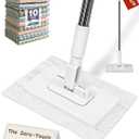Convenient Any Cloth Changing Mini Lazy Snap Grip Mop Wet and Dry Click on Automatic Gripping Zero Touch for Home Use Portable Quick Small Cleaning Clip Set Hands Free Dust Kitchen Floor