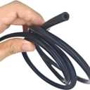 3FT 1/4" OD 0.13" ID Conductive Rubber Tube Hose Silicone Tubing 6.35x3.35mm Industrial Rubber Tubing No Static Electricity 1 meter