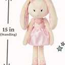GUND Take-Along Friends Plush, Curtsy Ballerina Bunny, Bunny Stuffed Animal for Ages 0 and Up, Pink, 15"