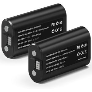 26660mWh Rechargeable Battery Pack for Xbox Series X/S & One/S/X/Elite Controllers, Overcharge/Short-Circuit Protection | Play & Charge, FCC/CE Certified (Includes 2 Battery Only)