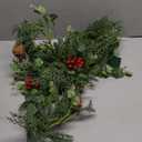 Brightown Pre-lit Christmas Garland with Lights, 6 Feet 20 LED Battery Operated Christmas Lights with Pine Cones, Berry, Eucalyptus Leaves, Indoor Christmas Decorations for Stairs, Fireplace, Door (1 Pack)