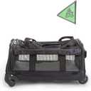 Sherpa on Wheels Indoor Pet Dog Carrier, Black Large for All Breed Sizes (20.0"L x 12.3"W x 10.5"H)
