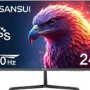 SANSUI 24 inch Monitor, IPS Display FHD Computer Monitor, 100Hz Monitor VESA Mount with HDMI Inputs for Home Office (HDMI Cable Included)