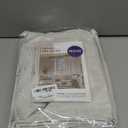 MIULEE 100% Blackout Linen Textured Curtains for Bedroom Solid Thermal Insulated Ivory Grommet Room Darkening Curtains & Drapes Luxury Decor for Living Room Nursery 42 x 90 Inch (2 Panels)