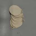 4" 100PCS Christmas Wooden Ornaments Unfinished, DIY Christmas Crafts for Kids Wood Slices DIY Crafts Supplies for Girls Adults, Xmas Ornaments Holiday Decoration (Round)