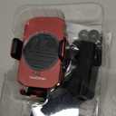 Wireless Car Charger, Fast Charging Phone Holder 3 in 1 Phone Mount Auto Clamping Car Accessories Compatible with iPhone 17 16 15 14 13 12 11 Xs XR, Samsung S23 Ultra S22 S21 S20 (Deep Red)