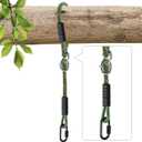 Heavy Duty Tree Swing Rope Adjustable Extendable, Hammock Tree Swings Hanging Strap, for Outdoor Swings Hammock Playground Set Accessories3.91ft(47") 1 Pcs Green