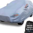 EzyShade 10-Layer SUV Car Cover Waterproof All Weather. See Vehicle Size-Chart for Accurate Fit. Outdoor Full Exterior Covers for Automobiles Heavy Duty Tarp Jeep Rav4 CRV. Size S6 (See SizeChart) (Reflective)