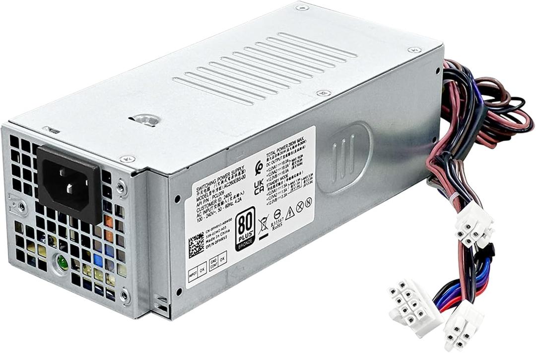 Upgraded AC260EBS-00 260W Power Supply PSU Compatible with Dell Optiplex 3000MT 5000MT 7000MT Vostro 3710 3910 T3660 H260EBS-00 L260EBS-00 D260EBS-00 0NCM9 HVW4Y 5FK7C 7JGJF AC260EBS-00 Power Supply
