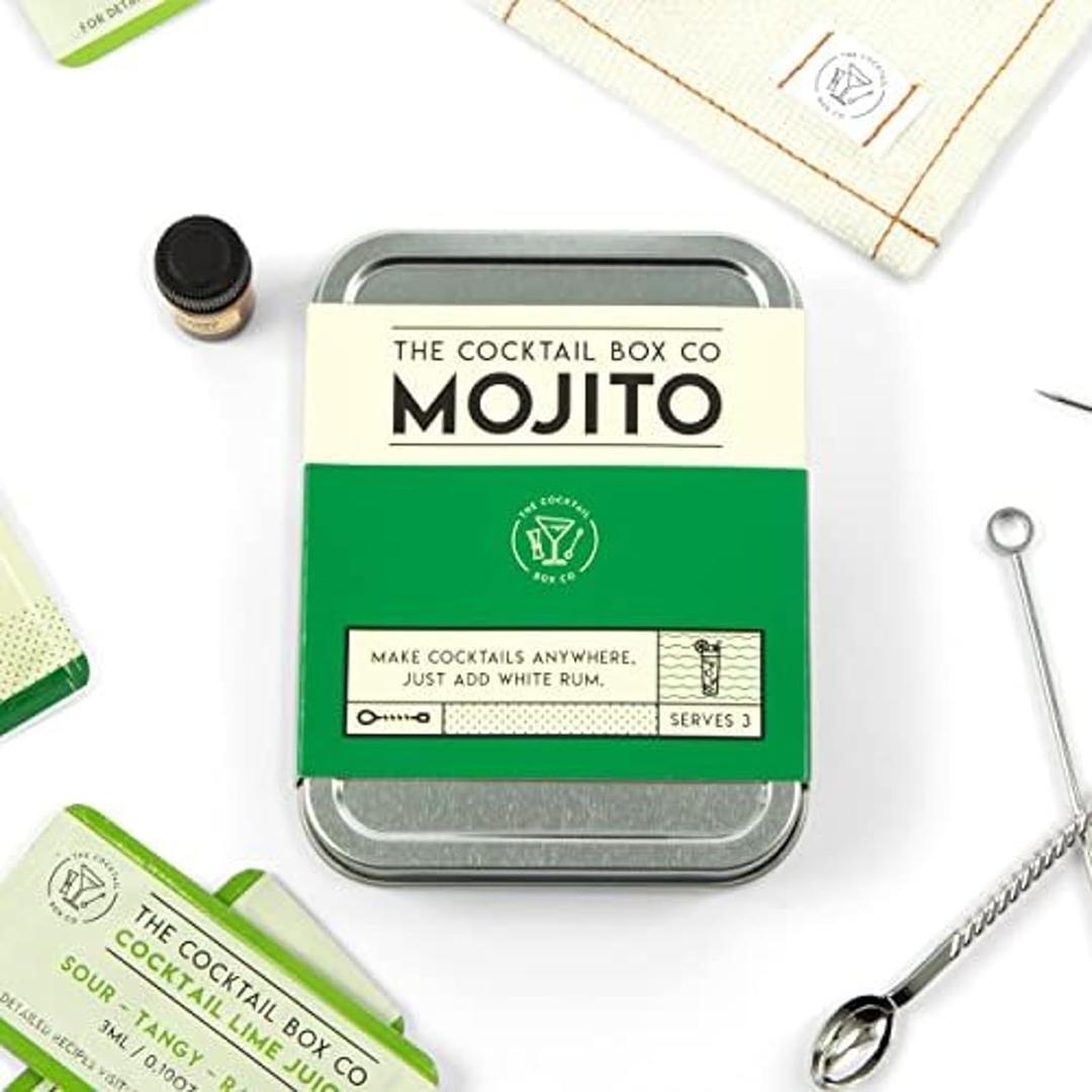 The Cocktail Box Co Mojito Cocktail Kit - Make Premium Hand Crafted Cocktails Gifts for Him or Her - 1 Kit