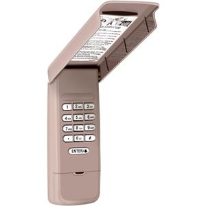877Max Wireless Universal LiftMaster Chamberlain Craftsman Garage Door Opener Keypad, Brown