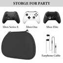 GEEKRIA Controller Travel Case Compatible with Xbox One, Series X / S, Hard Shell Carrying Bag, Protective Storage with Internal Mesh Pocket for Charging Cable (Dark Gray)