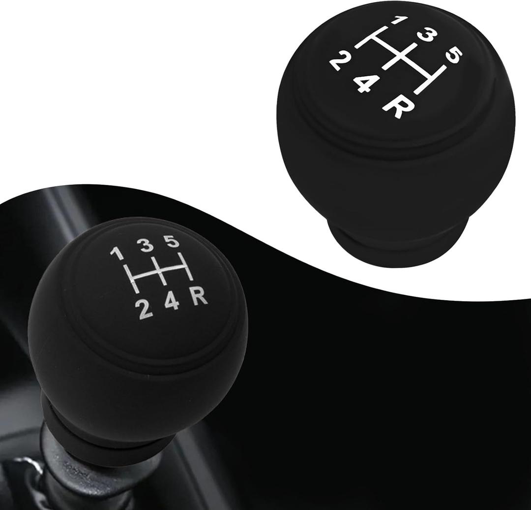 Car Gear Shift Knob Cover, Upgraded Anti-Slip Design Vehicle Knob Gear Stick Protector, Universal Durable Vehicle Interior Accessories, Shifter Cover Stick for Most Cars (5-Speed Right)