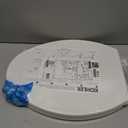 KOHLER 20110-0 Brevia, Slow Close Toilet Seat, Elongated Toilet Seat, Grip-Tight Bumpers Quick-Attach Hardware, White