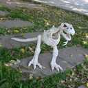 Seasons 15.5" Animated T-Rex Halloween Decoration for Crazy Bonez Skeleton Line