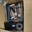 4-Light Dining Room Light Fixture,Black Farmhouse Kitchen Island Lighting,Rustic Pendant Light Over Table with Adjustable Rods,Modern Linear Chandeliers for Dining Room Kitchen Island