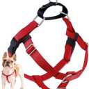 2 Hounds Design Freedom No Pull Dog Harness, Adjustable Harness, Easy Walking & Comfortable Control, Fits Small, Medium & Large Dogs, Solid Colors, Made in USA, 5/8" SM, Red