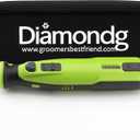 Diamondg Cordless Dog Nail Grinder with Quiet Sound & LED Tip for Large & Small Dogs, 4hrs. Runtime - Electric Dog Nail Trimmer, Heavy Duty Rotary Tool Alternative to Toenail Clippers & Filers (002 - Green)