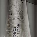 Powerful Propane Torch Gun, Kitchen Torch with Adjustable Flame, Flamethrower Blow Torch Gun, Gas Welding Kits for BBQ, Searing Steak, Camping & Charcoal Torch Lighter(Tank Not Included) (Silver&black)