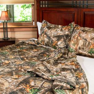 Northwest Realtree Full/Queen, 1 Comforter and 2 Sham Set, All Seasons, Men and Women Soft Cabin Bedding, Realtree Edge