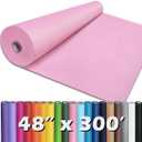 PerkHomy Light Pink Kraft Paper Roll 48" x 3,600" (300') for Gift Wrapping Bouquet Flower Art Painting Craft Writing Packaging Shipping 80GSM 55LB (Light Pink, 48" x 300')