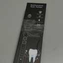 Tooth Polisher, Rechargeable Tooth Whitening Kit for Teeth Cleaning and Whitening, with 3 Tooth Polish Paste and 5 Brush Heads, LED Light, Easy to Use at-Home Personal Dental Care Kit (Black)