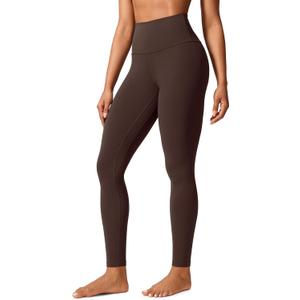 CRZ YOGA Butterlift Workout Leggings 28" - High Waisted Pilates Gym Athletic Womens Yoga Pants Buttery Soft (Medium, Hot Fudge Brown)