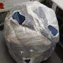 EDUJIN Large Bean Bag Chair, Memory Foam Bean Bag Chairs for Adults with Filler Included, Ultra Soft Velvet Fabric, Bean Bag for Living Room - 4 Foot, Black