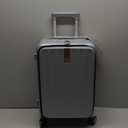 Hanke 20 Inch Carry On Suitcase PC Hardshell Luggage Top Open Aluminum Frame Rolling Suitcases with Wheels Travel Luggage for Woman Men Gifts, (Grey)