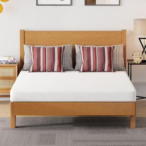 FDW | 5 Inch Full Mattress | Medium Firm | Gel Memory Foam Mattress | White | Bed in a Box, CertiPUR-US Certified | Pressure Relief, Cooling Ventilated Foam | Washable Removable Cover