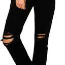 Women's Mom Jean with Blown Out Knee 5/27