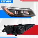 Halogen Headlight Assembly Compatible with 2014 2015 Kia Optima Headlight Headlamp Projector w/o LED w/Bulb (Passenger Right Side)