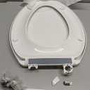 KOHLER K-26801-0 Impro ReadyLatch Quiet Close Elongated Toilet Seat, White Toilet Seat, Grip-Tight Bumpers, New Home Essentials, Slam Prevention