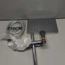 Hombeter High Pressure Rain Shower Head with Handheld Combo, 10 Inch Square Rainfall Showerhead, Adjustable Slide Bar Dual Shower System, 3 Spray Modes, 59" Stainless Steel Hose,Chrome