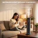 Waterless Essential Oil Diffuser Corded Diffuser with Hotel Collection Diffuser Oil, Scent Diffuser Starter Kit Cold Air Diffuser Oil Machine 1000 Sq Ft Coverage for Home Office Lobby Hotel