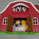 Farm Animals Big Barn Toy for 1 2 3 Year Old, Toddler Educational Montessori Toys, Farm Pretend Playset with Barn & Farmer, Christmas Birthday Easter Gift for Toddler Baby Boys Girls 1-3 Years